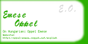 emese oppel business card